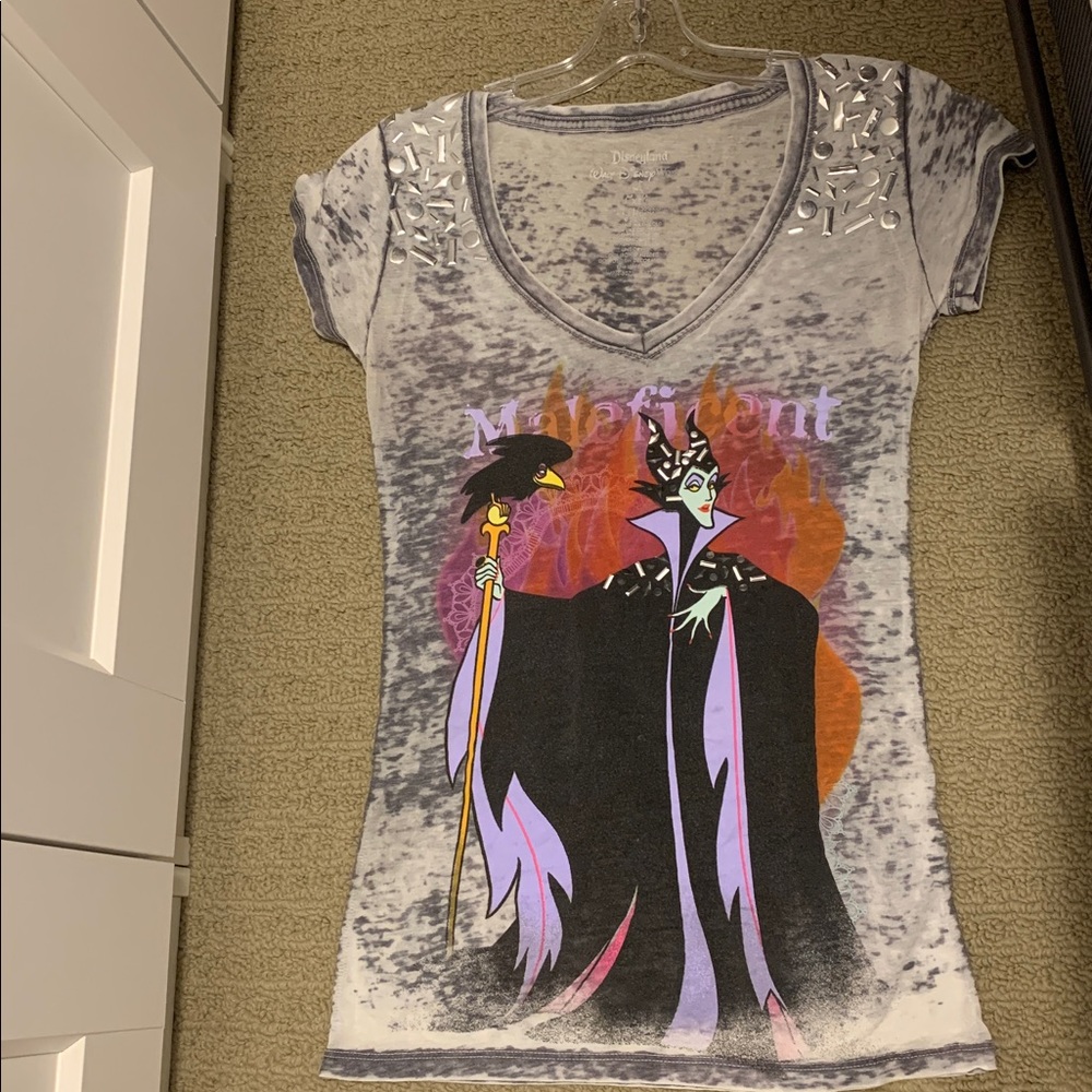 Maleficent Disney Parks V-Neck top Extra Small